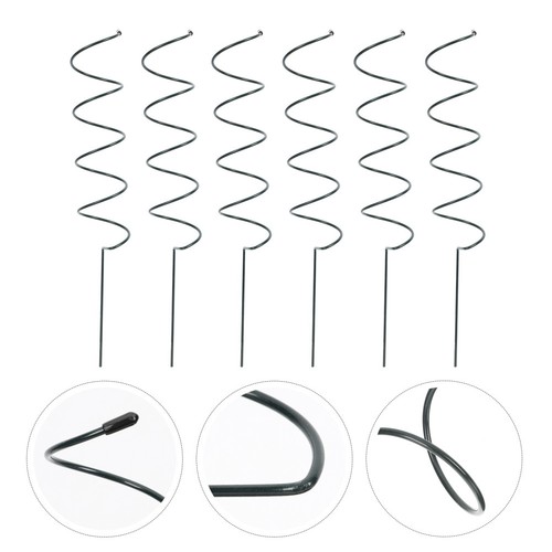 6pcs spiral iron - iron, plant