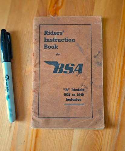 Bsa riders instruction book - bsa, riders'