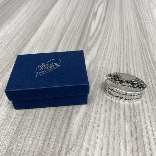 Vintage silver scenes oval - vintage,