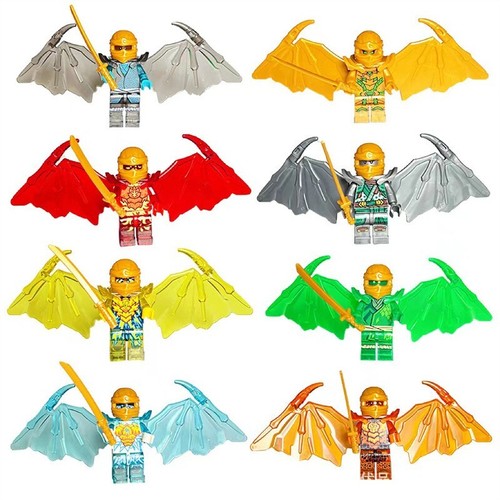 New 8pcs ninjago golden - golden, energy