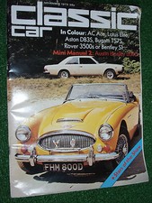 Classic Cars 11/1973 featuring