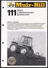 Muir-Hill "111" Tractor Brochure Leaflet