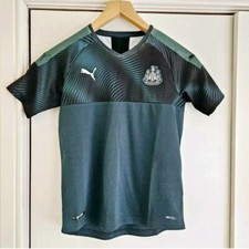 Puma Newcastle United Away 2019-20 Junior Football Shirt - Green NUFC TOP STRIP