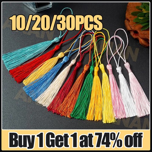 30x silky tassels set crafts - silky,