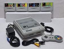 Super Nintendo Console Bundle, With 4 Games, Reconditioned
