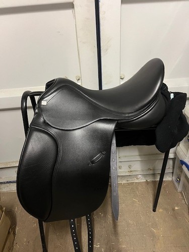Anky saddle black leather wide - leather,