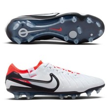Nike Tiempo Legend 10 Elite FG Firm Ground White/Black/Bright Crimson DV4328-100
