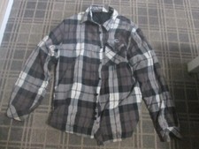Y2K SRH Men's size XL 46-48" Jacket Shacket Top Vintage Plaid Lumberjack Lined