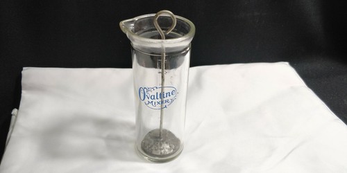 Ovaltine glass mixer with