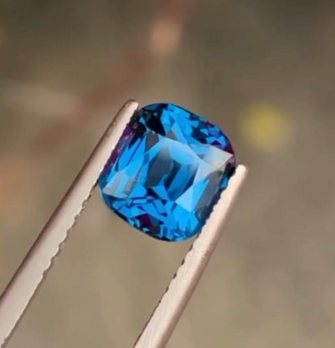 Natural cobalt blue spinel - natural,