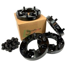 FITS DEFENDER & DISCOVERY 1 NEW TERRAFIRMA 30MM BLACK WHEEL SPACERS X4 SET