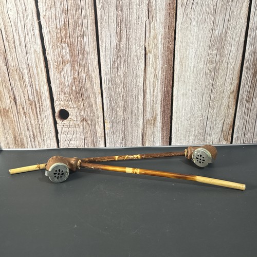 Vintage clay smoking pipes - clay,