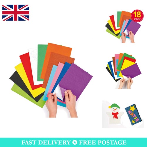 Assorted rainbow felt - 18,