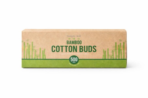 Bamboo cotton buds - cotton, pack