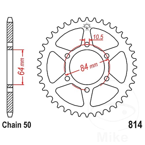 Rear sprocket tooth 530 - jt,