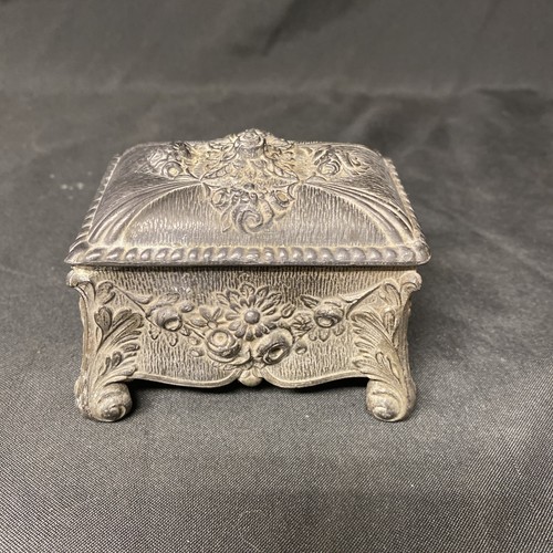 Pewter trinket box - box, with