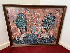 Vintage Large Framed Tapestry