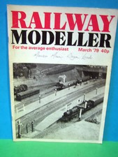 RAILWAY MODELLER MARCH 1979 > N SCALE 1950's BR LAYOUT  # SEE PHOTOS #