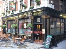 PHOTO  SHERLOCK HOLMES POPULAR PUB ON NORTHUMBERLAND STREET AT CORNER OF CRAVEN