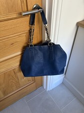 Phase Eight Mid Blue Soft Leather Shoulder/Handbag.Medium Size.Used Twice.VGC.