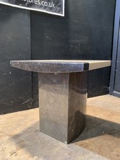 CAN DELIVER Designer Marble Style Lamp Table Living Room Furniture B