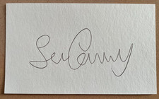 Sean Connery Signed Autograph Signature 3x5 Index Card