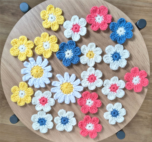 Handmade crochet flowers