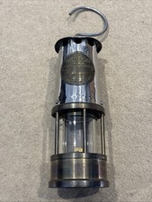 Antique Brass Miner's Safety Lamp Collectible ‘The Protector’