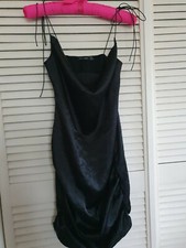 🖤 Black Silky Strappy Dress