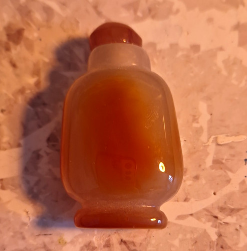 Chinese agate snuff - snuff, bottle
