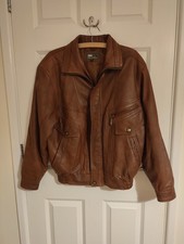 Aviatrix Brown Leather Bomber