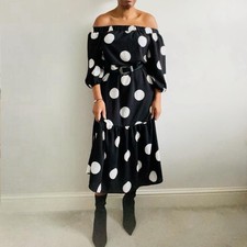 Asos Black White Polka Dot