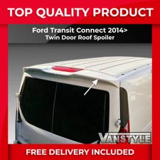 FITS FORD TRANSIT CONNECT 14> TWIN DOOR REAR SPOILER WING NOT CHEAP FIBREGLASS