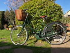 Pashley Princess, Regency Green, Ladies Bicycle with Gorgeous Wicker Basket