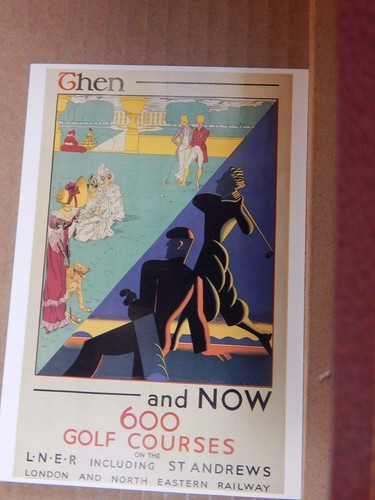 Postcard advertising lner - postcard,