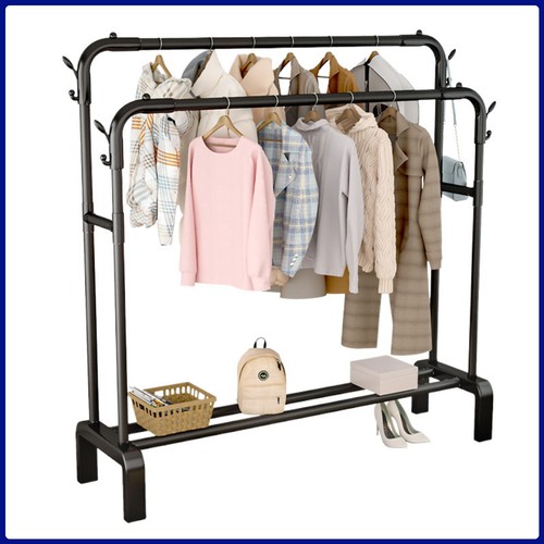 Heavy duty double clothes rail - duty,