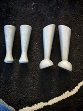 Vintage Solid Cast Aluminium Short Furniture Legs/Feet Set of 4