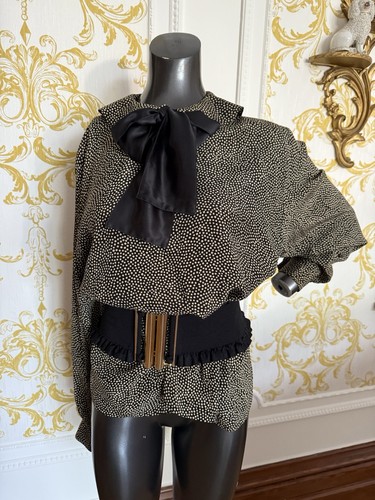 Vintage 1980s silk mix blouse - vintage,