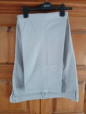 TU Mens Grey Chino Cotton Trousers Straight Fit 40W 30L