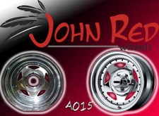 16X6,5 JOHN RED STEEL CHROME