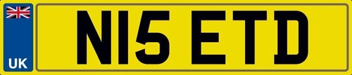 Nice initials number - nice, plate
