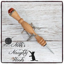 Handmade Wooden Crochet Hook, Crochet Hooks, Crochet Hooks Ergonomic, Pumpkin