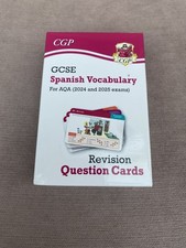 GCSE CGP revision cards Spanish Vocabulary 2024/2025 exams