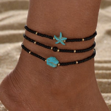 Ankle Bracelet Anklet For Women Chain Gold Foot Beach Jewellery Gift Anklets