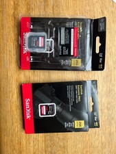 2x sandisk extreme pro 256gb SDXC UHS-I SD cards