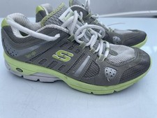 SKECHERS Tone Ups Grey / Mint Green Shoes Size Uk 4  Fitness Toning