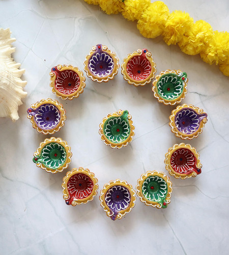 Terracotta diwali diya - terracotta, |