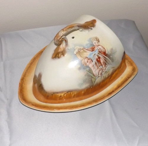 Antique cheese dish large - antique,