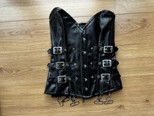 Faux Leather PU Overbust