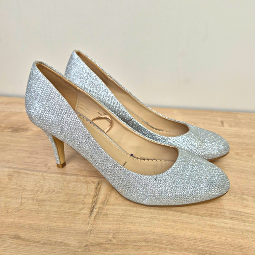 Debut silver glitter court - silver,